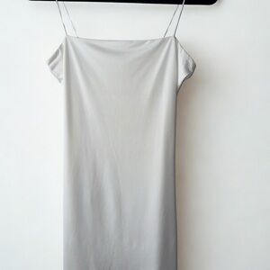 Love Tree Spaghetti Strap Slip Dress White